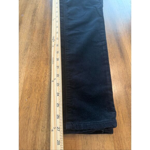 Adriano Goldschmied Pants Womens 28R Black Cords Moto Stevie Ankle Slim Straight - Picture 7 of 7